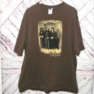 Vintage The Beatles Hey Jude Rustic Brown T-Shirt